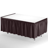 Brown Plastic Table Skirt
